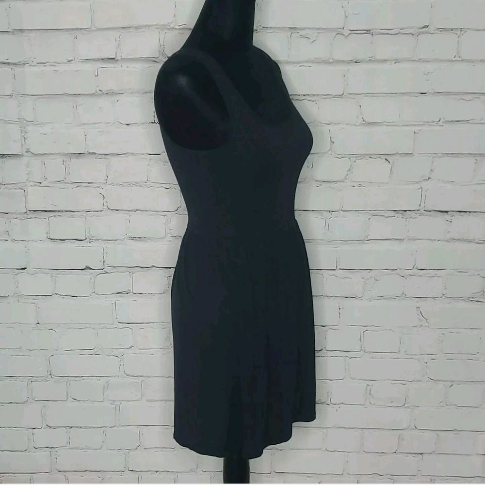 Wet Seal Junior's Black Fitted Wide Strap Sun Dress Size XS - Picture 3 of 6